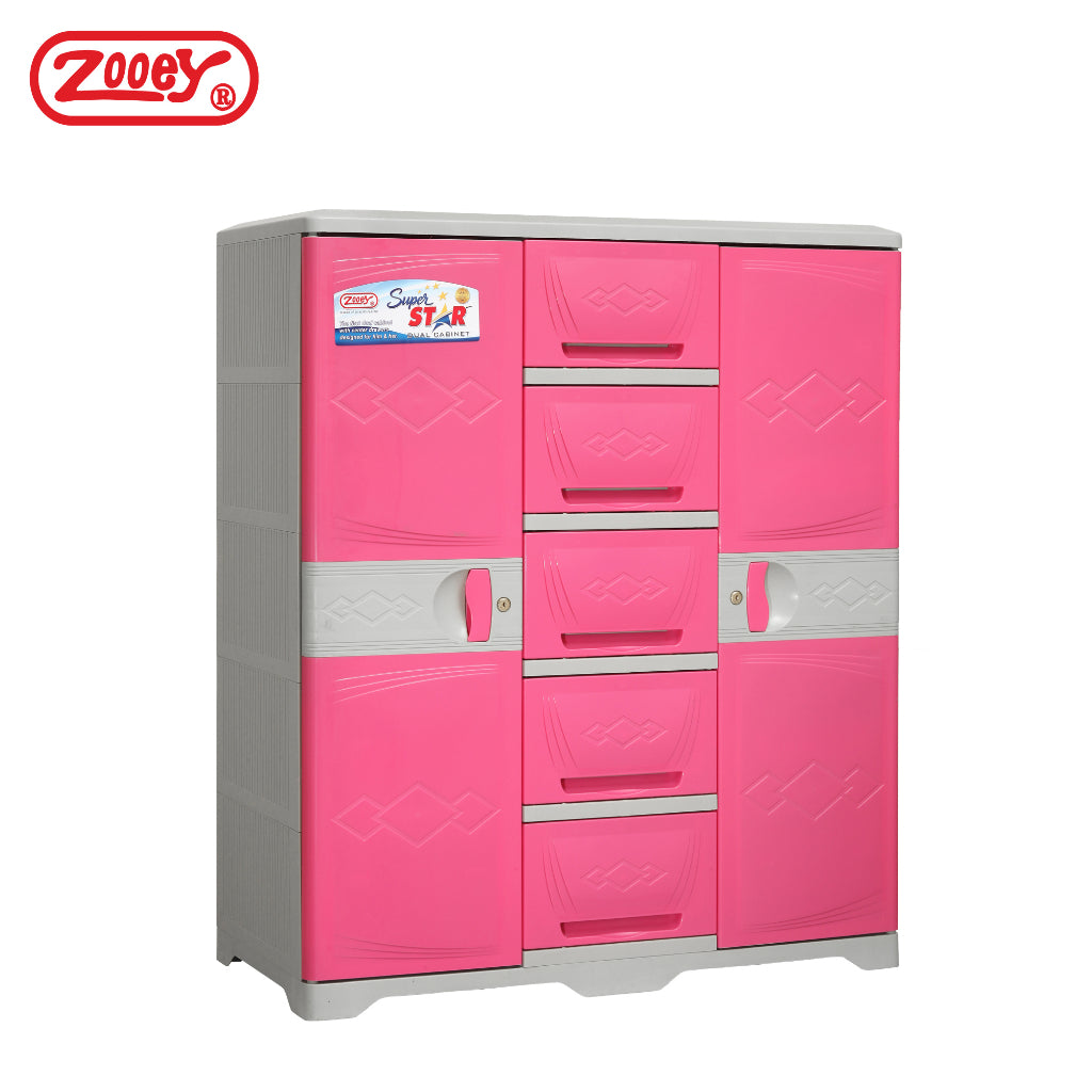 Zooey Super Star Dual Cabinet/Wardrobe/Clothes Organizer Stock No. SSR-2009