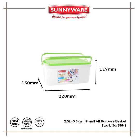 Sunnyware 316-S All Purpose Basket - Small
