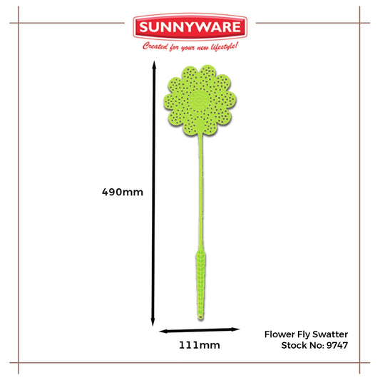 3pcs Flower Fly Swatter [Sunnyware 9747] | Plasticware | Pest Control | Insect Killer |Householdware