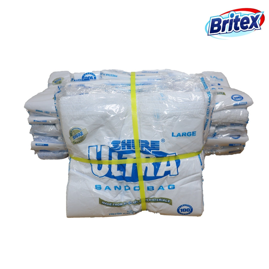 Britex Shure Ultra(Large) Plastic Sando Bags (100pcs)