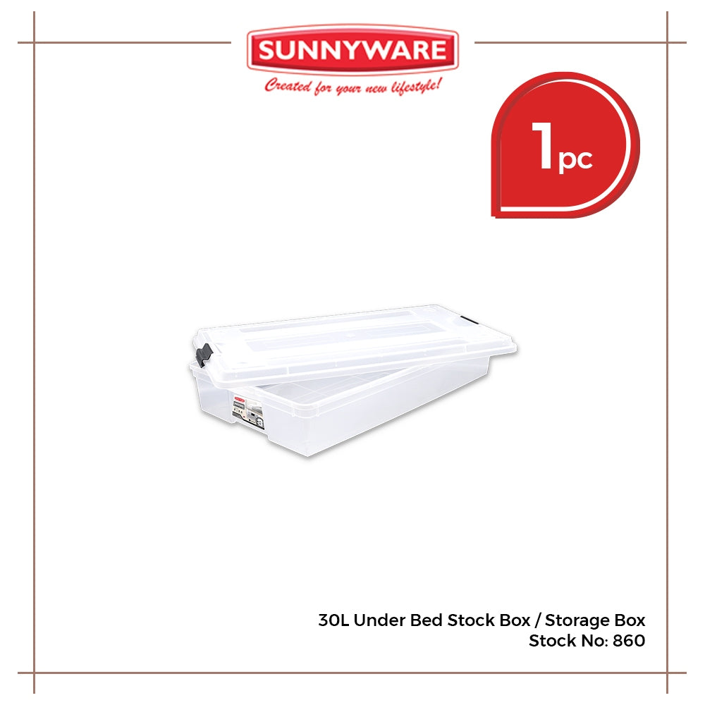 30L Under Bed Stock Box / Storage Box [Sunnyware 860]