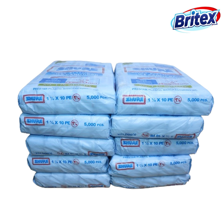 Britex Plastic 1 1/4x10 ice Candy Shure 100 pcs