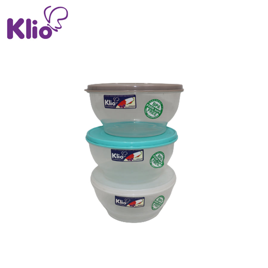 Klio ROUND BOWL FOODKEEPER Medium 650ml #KL-RB02