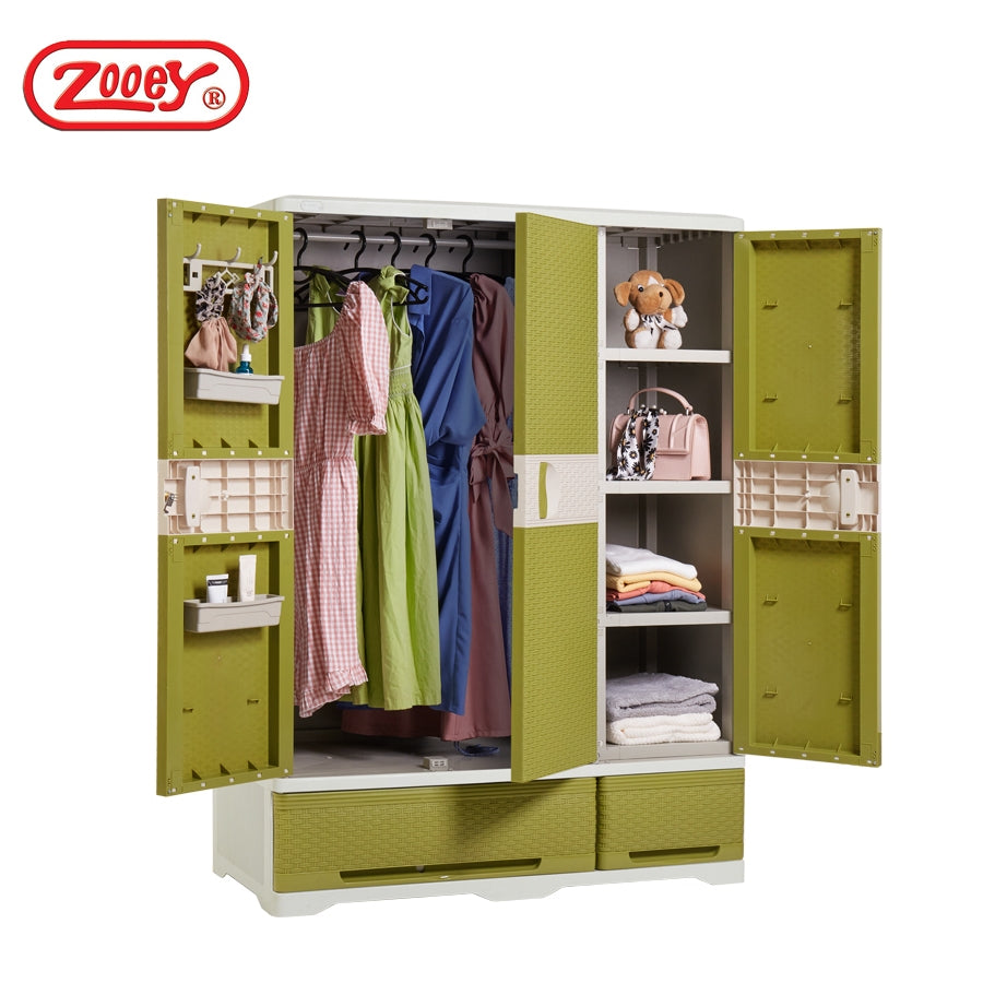 ZOOEY GRAND RATTAN CABINET /Wardrobe/Clothes Organizer Stock No.GRR-2009 Rattan