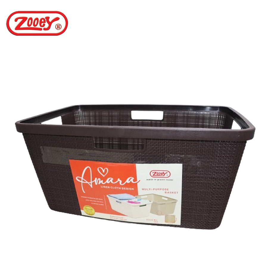 Zooey AMARA Linen Cloth Design Multi Purpose Basket Stock No.355