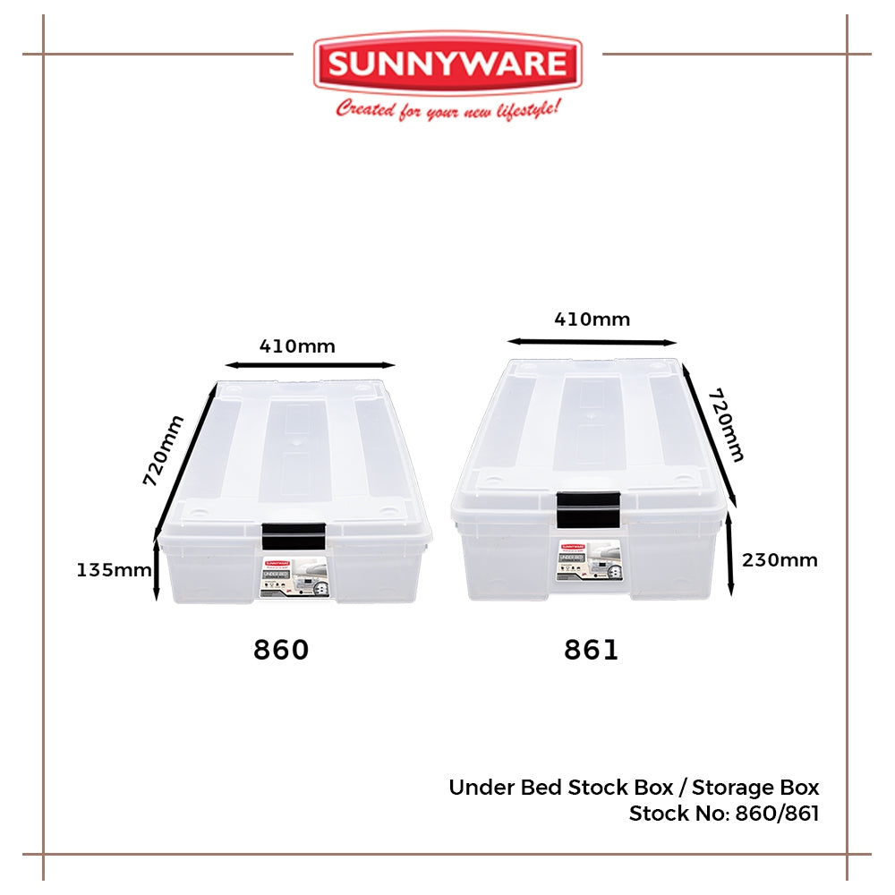 30L Under Bed Stock Box / Storage Box [Sunnyware 860]