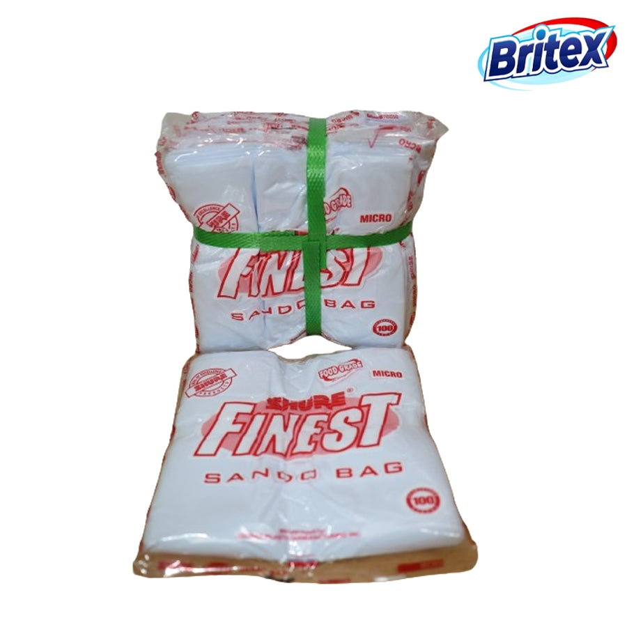 Britex Shure Finest(Micro) Plastic Sando Bags (100pcs)