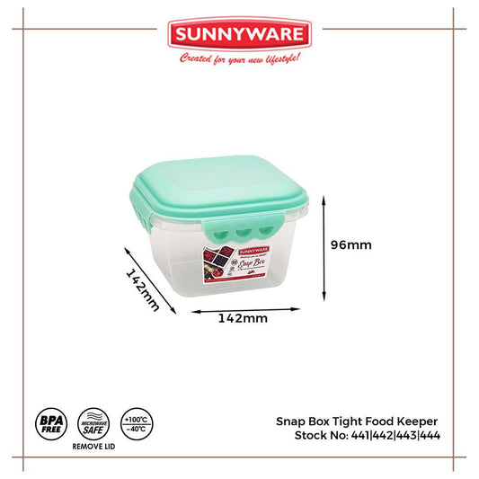 3pcs 800 ml Snap Box Tight Food Keeper [Sunnyware 441] | Plasticware | Kitchenware |Storage|BPA Free