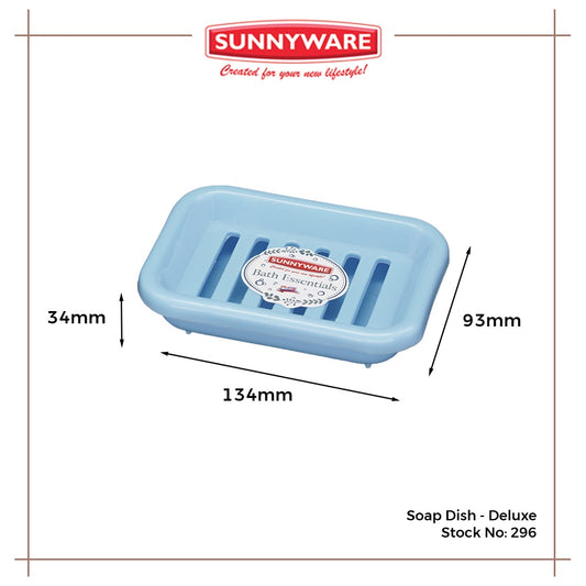 3pcs Soap Dish - Deluxe [Sunnyware 296] | Plasticware | Laundryware | Bathing Tools | Soap Holder