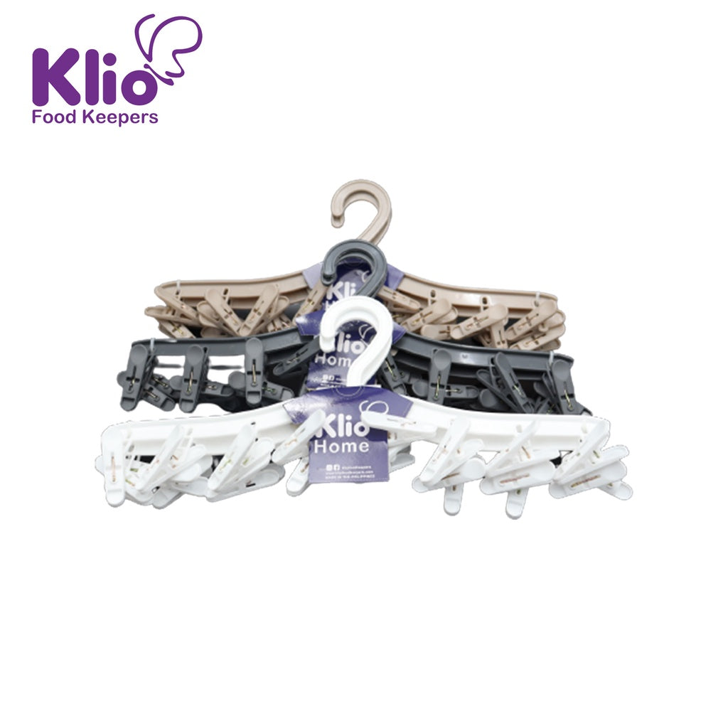 KLIO H129-3Hanger with 8 Clips 3’S