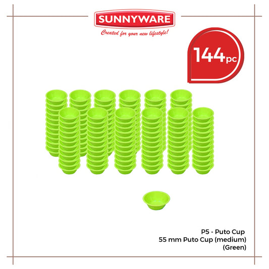144pcs (1 gross) set P5 55 mm Puto Cup (medium) 55mm x 24mm Puto Cup  [ Sunnyware P5 ]