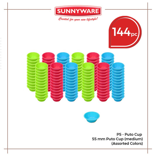 144pcs (1 gross) set P5 55 mm Puto Cup (medium) 55mm x 24mm Puto Cup  [ Sunnyware P5 ]