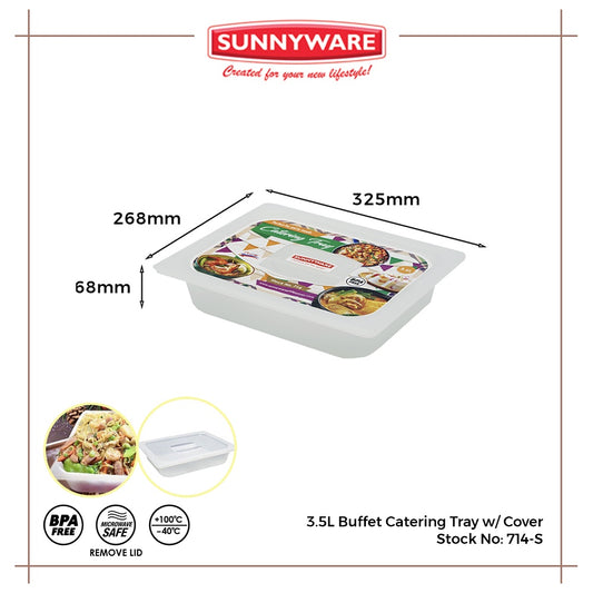BUY 1 TAKE 1 Sunnyware 714-S Catering tray with cover chafing dish warmer