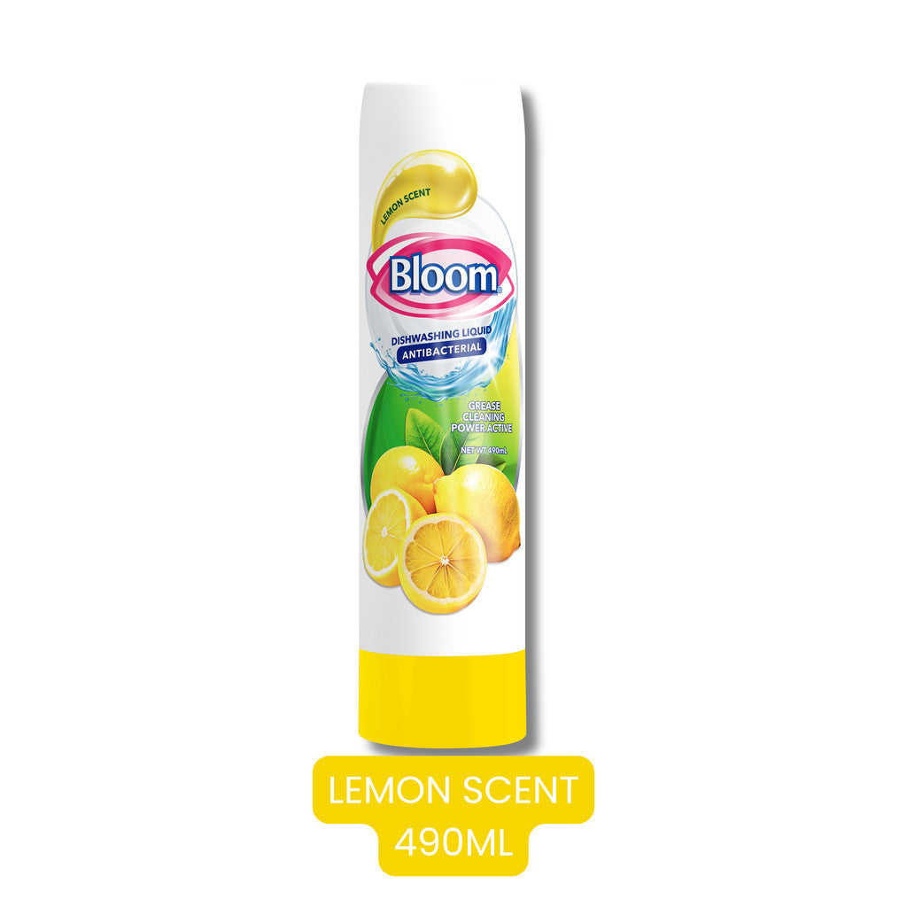 Bloom Lemon Dishwashing Liquid Squeeze Bottle Plant-Based  Grease Cleaner Stand Up Refill Pouch Sach