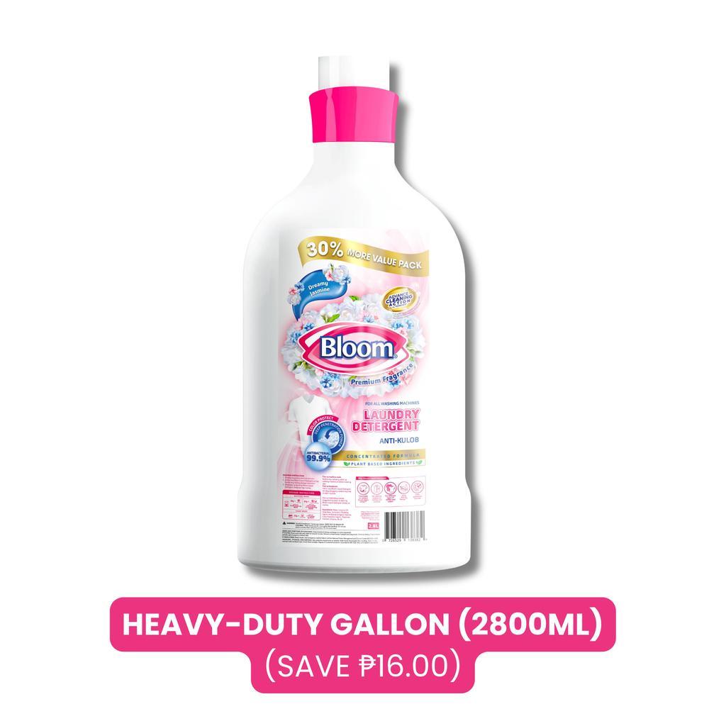 Bloom Plant-Based Liquid Detergent/Laundry Detergent  Pouch and Bottle Jasmine Fresh Fabric Wash Gen