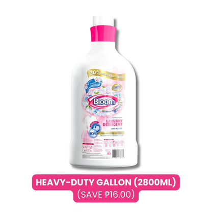 Bloom Plant-Based Liquid Detergent/Laundry Detergent  Pouch and Bottle Jasmine Fresh Fabric Wash Gen