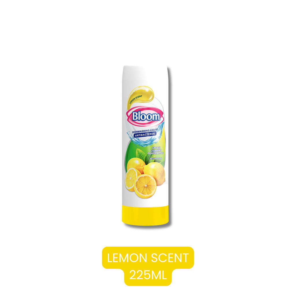 Bloom Lemon Dishwashing Liquid Squeeze Bottle Plant-Based  Grease Cleaner Stand Up Refill Pouch Sach