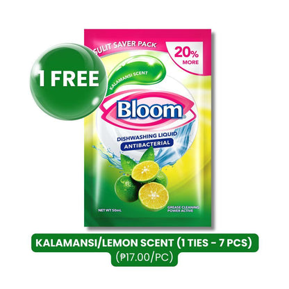 Bloom Kalamansi Dishwashing Liquid Plant-Based  Grease Cleaner Stand Up Squeeze Bottle Refill Pouch