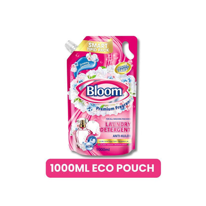 Bloom Plant-Based Liquid Detergent/Laundry Detergent  Pouch and Bottle Jasmine Fresh Fabric Wash Gen