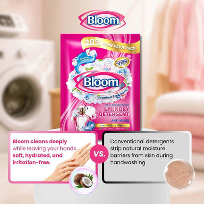 Bloom Plant-Based Liquid Detergent/Laundry Detergent  Pouch and Bottle Jasmine Fresh Fabric Wash Gen