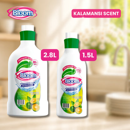 Bloom Dishwashing Liquid Refill Bottle 1.5L and 2.8L - Kalamansi